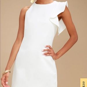 Lulus Dinah one shoulder dress, size medium